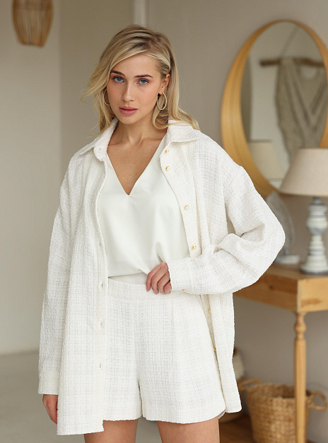 картинка Шорты букле белые от магазина ICNTPRY