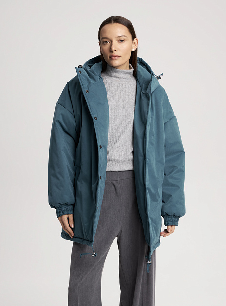 картинка Куртка с капюшоном зимняя морская волна от магазина ICNTPRY