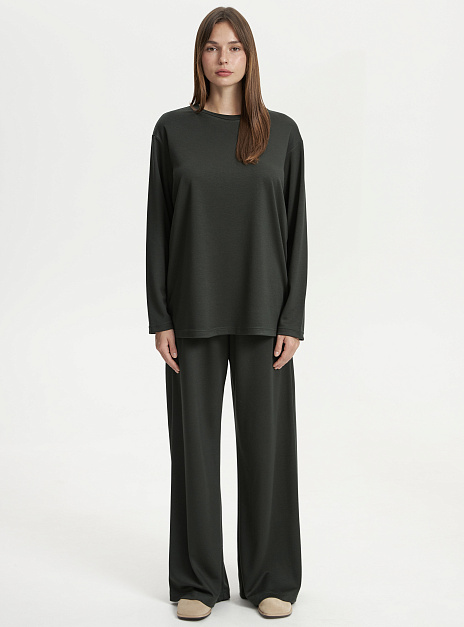 картинка Лонгслив модал темно-зеленый от магазина ICNTPRY