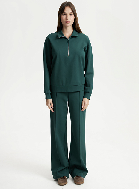 картинка Свитшот на молнии изумруд от магазина ICNTPRY