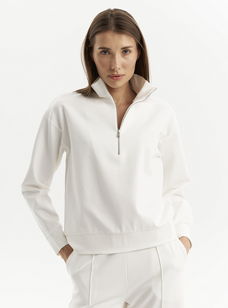 картинка Свитшот на молнии молочный от магазина ICNTPRY
