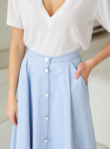 картинка Футболка женская V образный вырез лён от магазина ICNTPRY