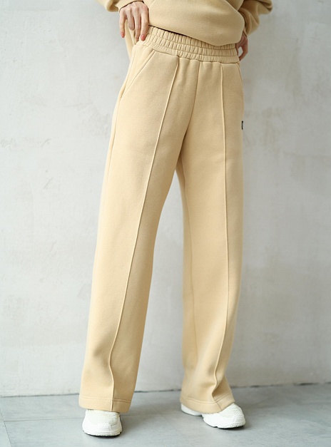 картинка Брюки утепленные широкие пшеница от магазина ICNTPRY