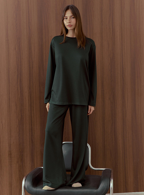 картинка Брюки модал темно-зеленые от магазина ICNTPRY