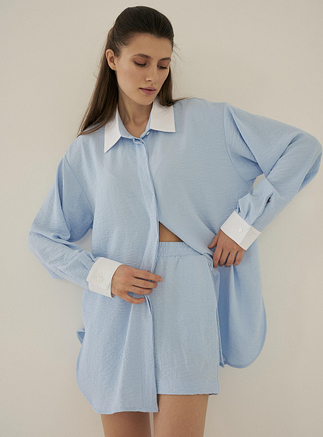 картинка Шорты АМКРЕ голубые от магазина ICNTPRY