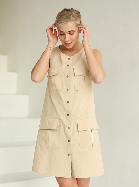 картинка Платье карго бежевое от магазина ICNTPRY