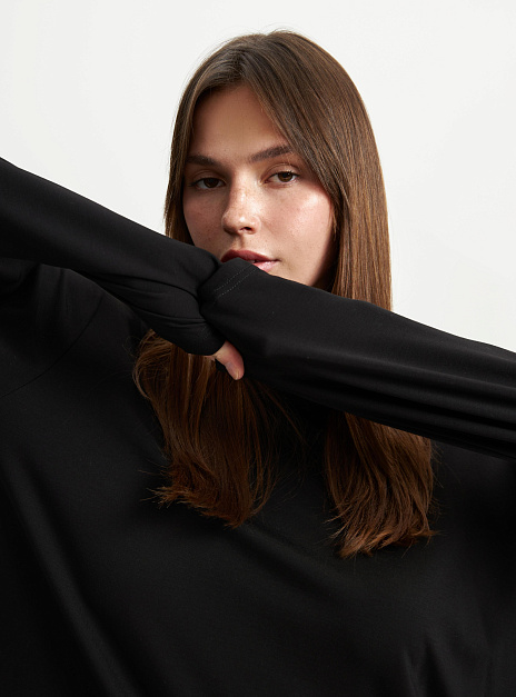 картинка Лонгслив женский черный от магазина ICNTPRY