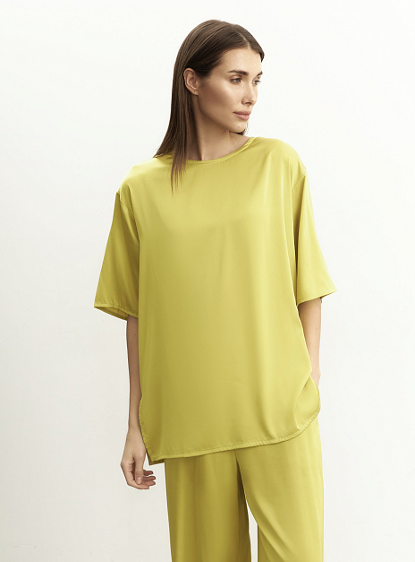 картинка Футболка атласная лайм от магазина ICNTPRY