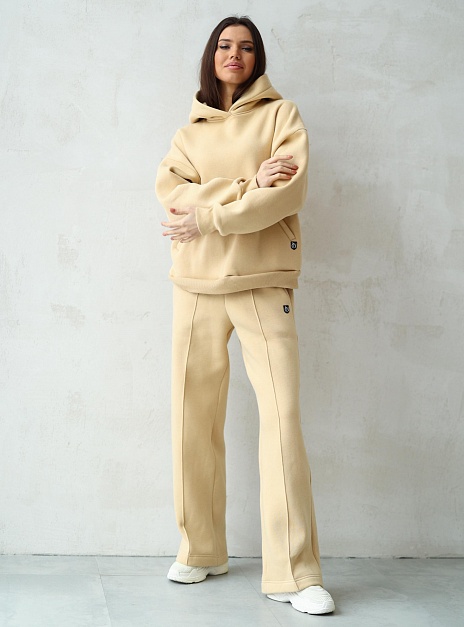 картинка Брюки утепленные широкие пшеница от магазина ICNTPRY