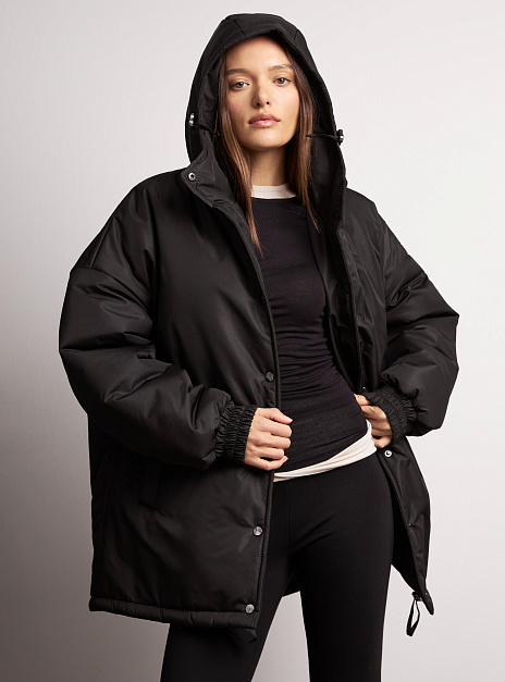 картинка Куртка с капюшоном зимняя черная от магазина ICNTPRY