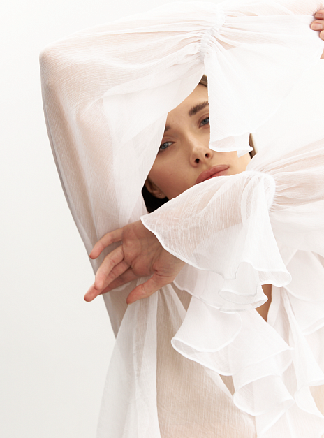 картинка Блуза с воланом шифон от магазина ICNTPRY