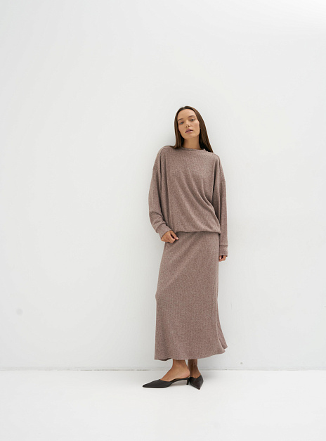 картинка Юбка трикотажная какао от магазина ICNTPRY