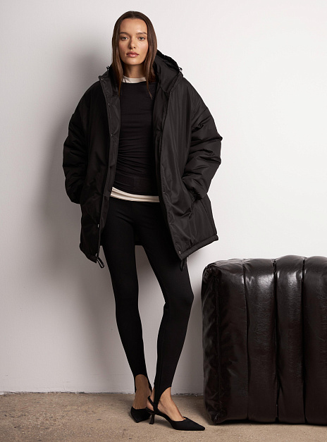 картинка Куртка с капюшоном зимняя черная от магазина ICNTPRY