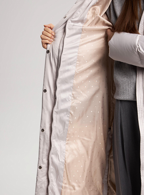 картинка Пуховик длинный серебро от магазина ICNTPRY