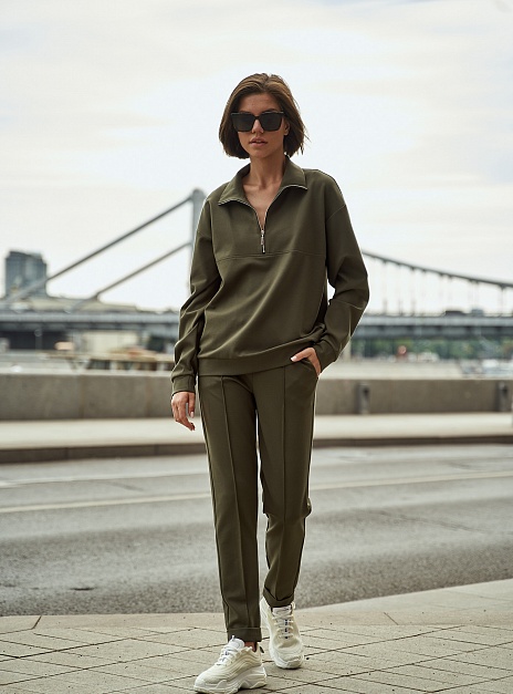 картинка Анорак на молнии милитари от магазина ICNTPRY