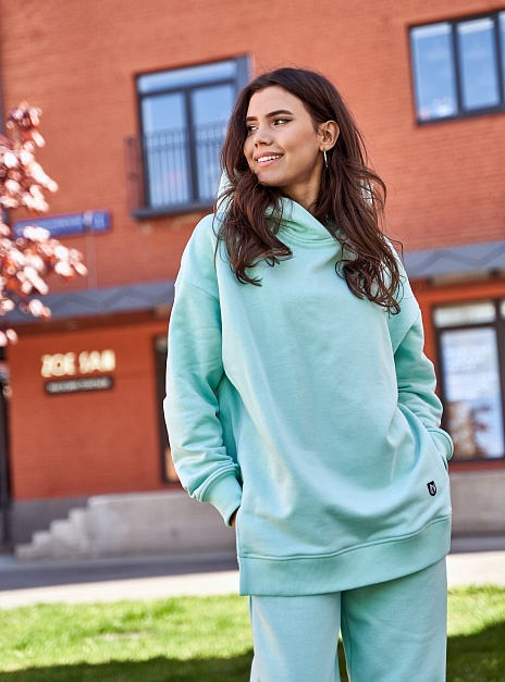 картинка Худи удлиненное ментол от магазина ICNTPRY