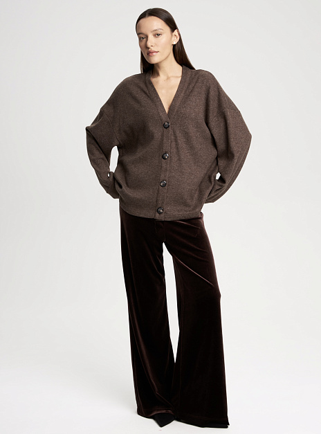 картинка Кардиган трикотаж кофе от магазина ICNTPRY