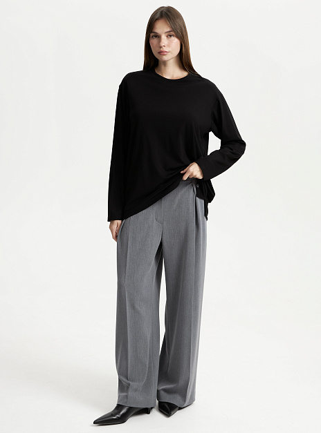 картинка Лонгслив женский черный от магазина ICNTPRY