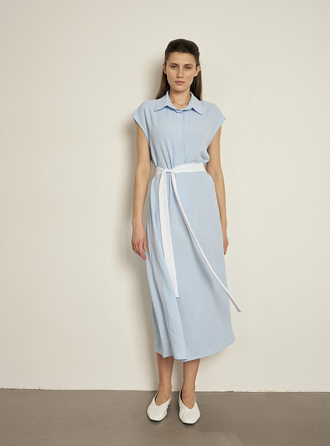 картинка Платье AMKPE миди голубое от магазина ICNTPRY
