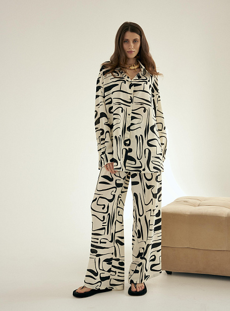 картинка Брюки пижамные айвори от магазина ICNTPRY