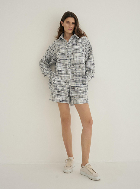 картинка Рубашка оверсайз букле светло-голубая от магазина ICNTPRY