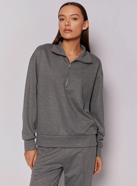 картинка Анорак на молнии браш серый от магазина ICNTPRY