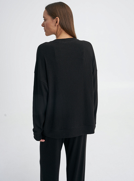 картинка Лонгслив трикотажный черный от магазина ICNTPRY