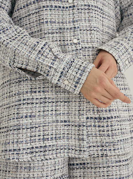 картинка Рубашка оверсайз букле светло-голубая от магазина ICNTPRY