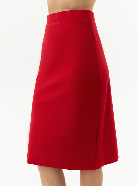 картинка Юбка прямая красная  от магазина ICNTPRY