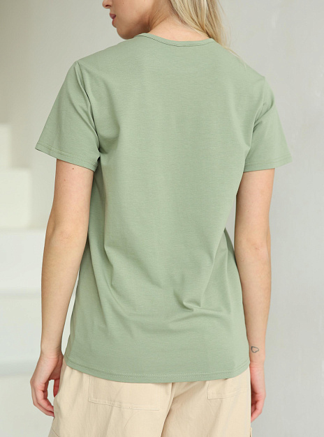 картинка Футболка женская оливковая от магазина ICNTPRY