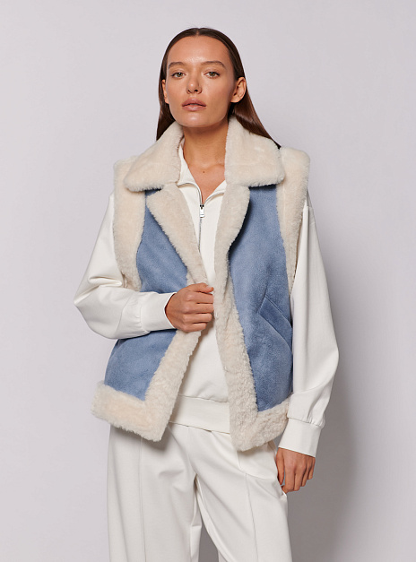 картинка Жилет мех деним от магазина ICNTPRY