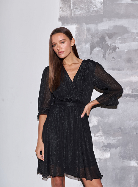 картинка Платье с люрексом черное от магазина ICNTPRY