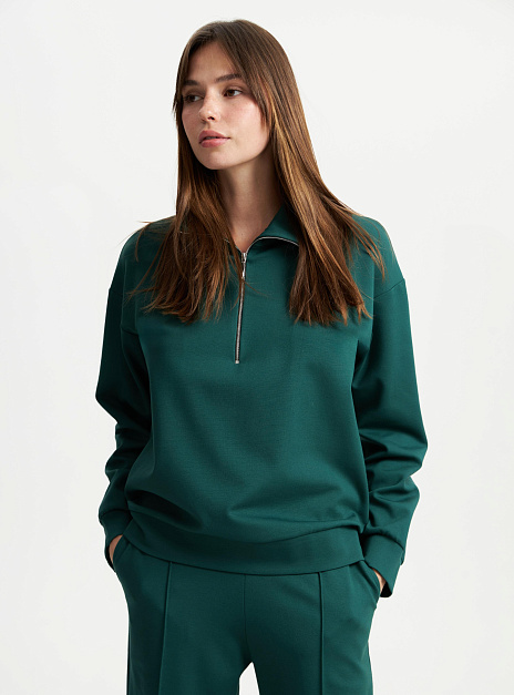 картинка Свитшот на молнии изумруд от магазина ICNTPRY