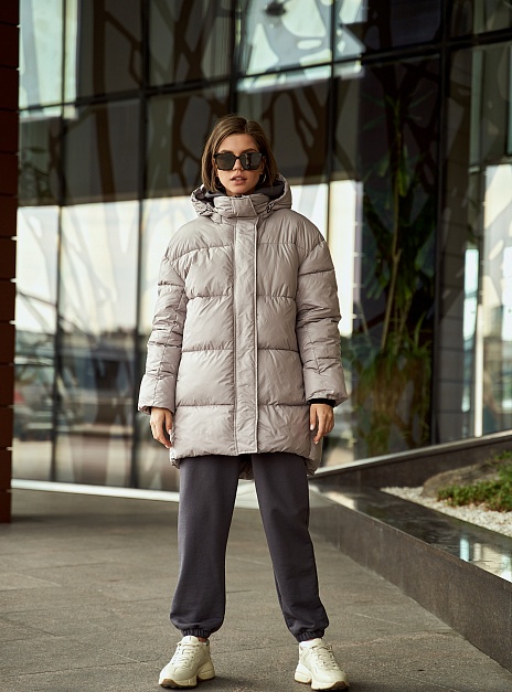 картинка Пуховик эко серый от магазина ICNTPRY